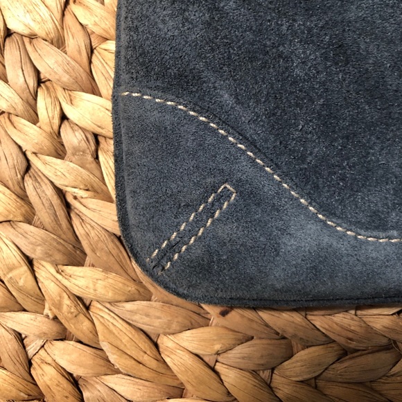 Blue Suede Coach wristlet - Picture 4 of 4